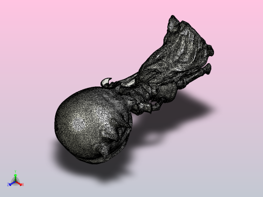 拿剑的女孩正等轴测缩略图