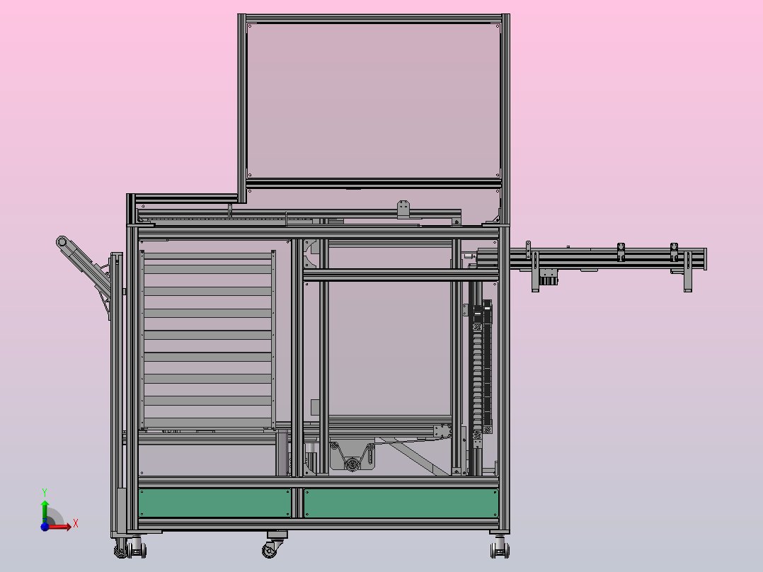 A14 摆盘上料拆分机前视图