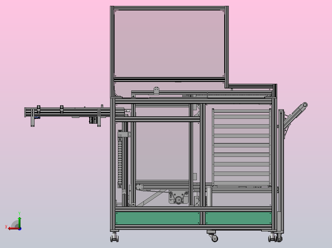 A14 摆盘上料拆分机后视图