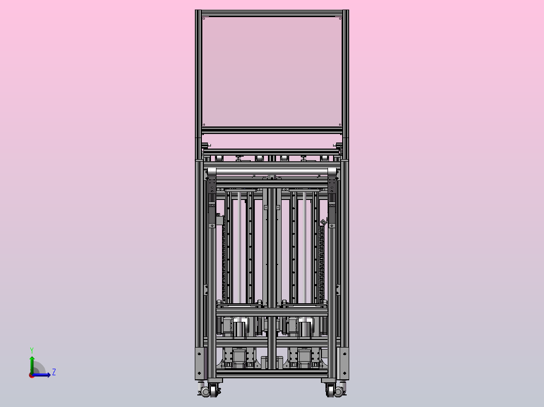 A14 摆盘上料拆分机左视图