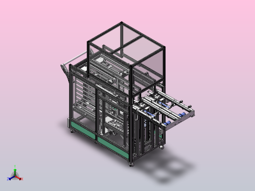 A14 摆盘上料拆分机正等轴测缩略图