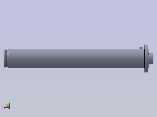 带间隔的焊接液压缸后视缩略图