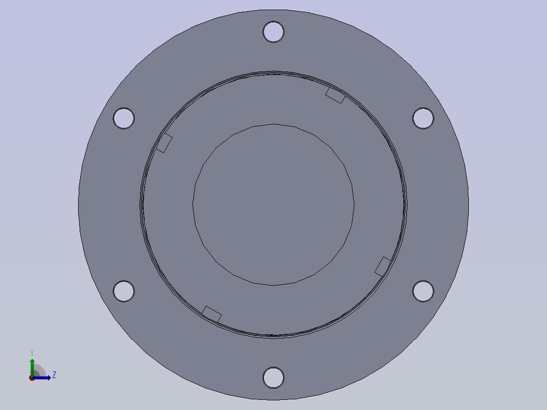 带间隔的焊接液压缸左视图
