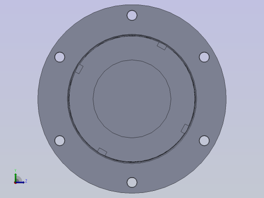 带间隔的焊接液压缸左视缩略图