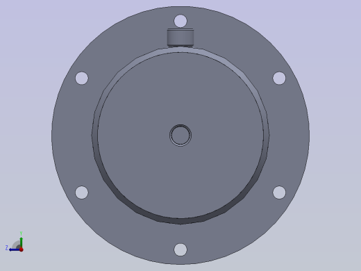 带间隔的焊接液压缸右视缩略图