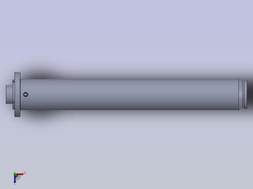 带间隔的焊接液压缸俯视缩略图