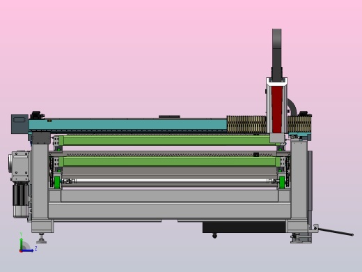 6米双平台激光切割机左视缩略图