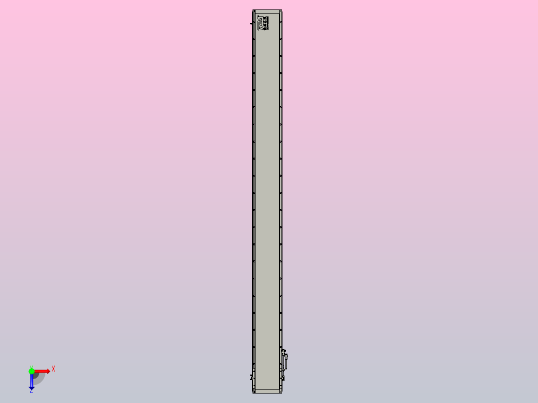 直驱直线电机轴TPA-LNP2-200-55C2-1-L2460-3-C-05-N3俯视图
