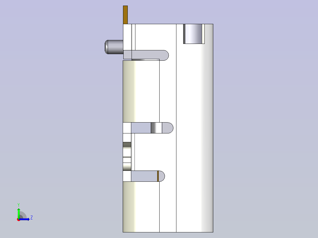 A0005067-16引脚SMD USB-C连接器左视图