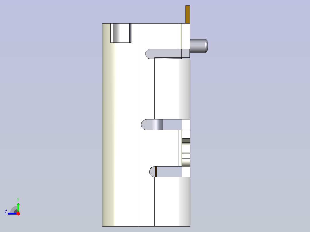A0005067-16引脚SMD USB-C连接器右视图