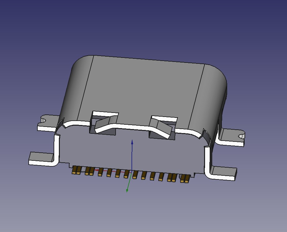 A0005067-16引脚SMD USB-C连接器