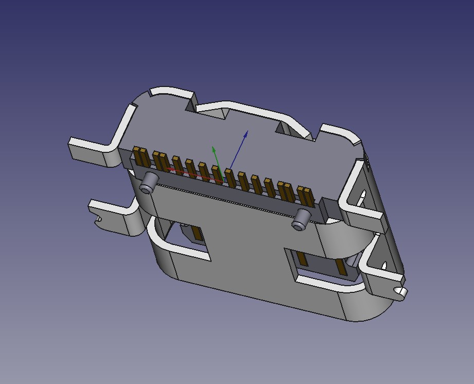 A0005067-16引脚SMD USB-C连接器