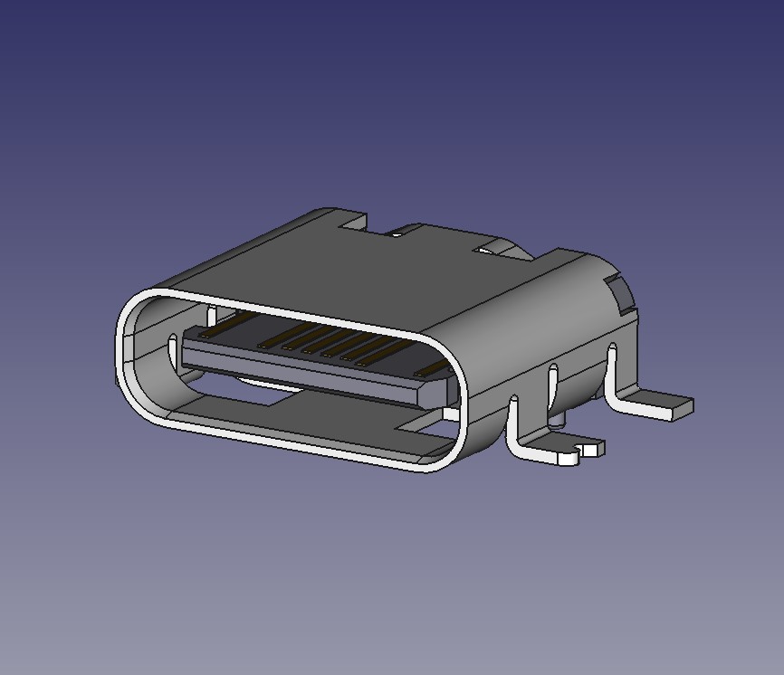 A0005067-16引脚SMD USB-C连接器