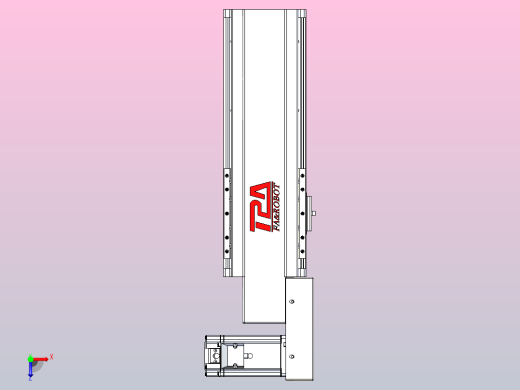 皮带直线轴半封闭可选导轨TPA-HNB-120D-110-L150-MR-Y-P40-N3俯视缩略图