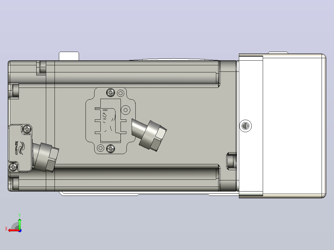皮带直线轴半封闭可选导轨TPA-HNB-105D-90-L150-MR-C-P20-N3后视图