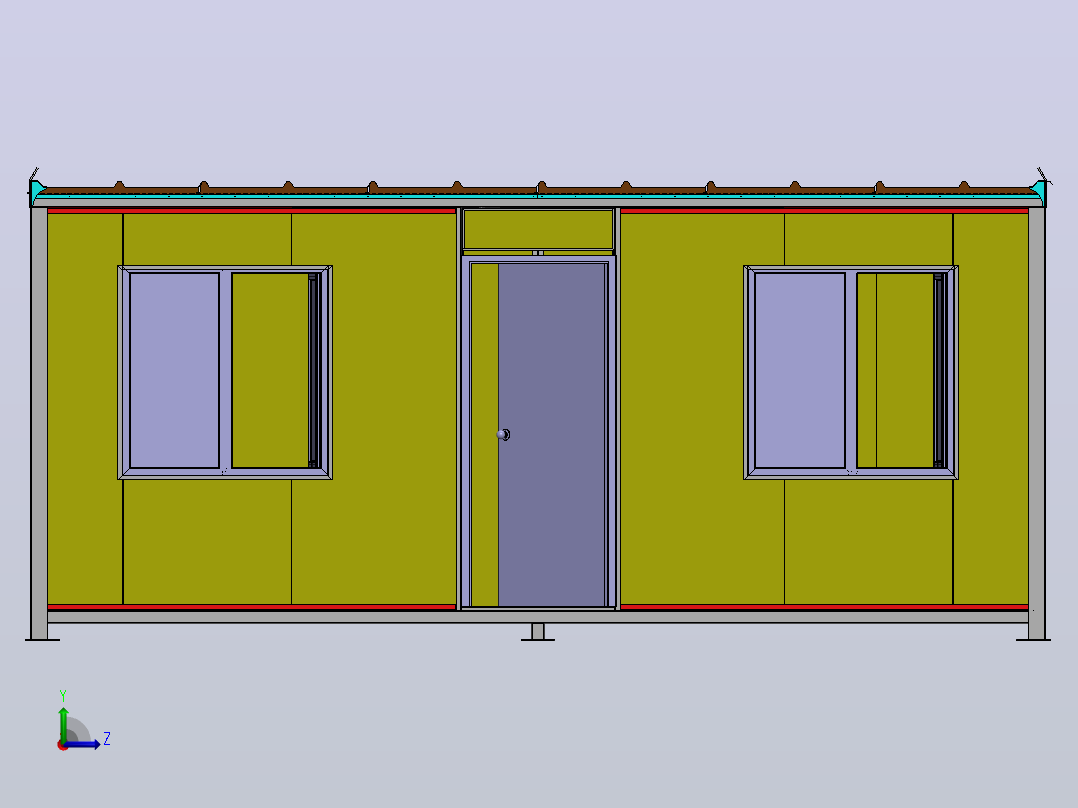 房屋建筑左视图