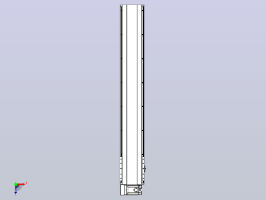 皮带直线轴半封闭可选导轨TPA-HNB-202D-140-L1150-LU-C-P75-N3俯视缩略图