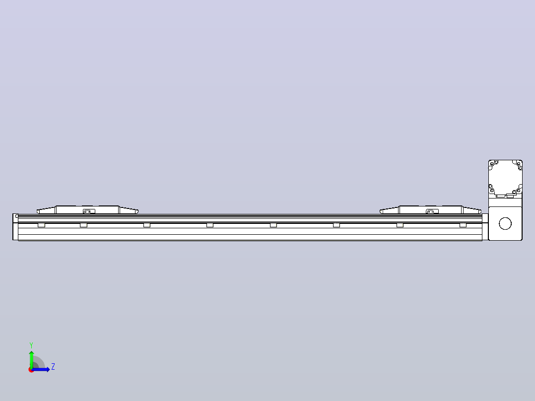 皮带直线轴双滑块型TPA-GCBS-150-P80-L275-RU-M75-N3左视图