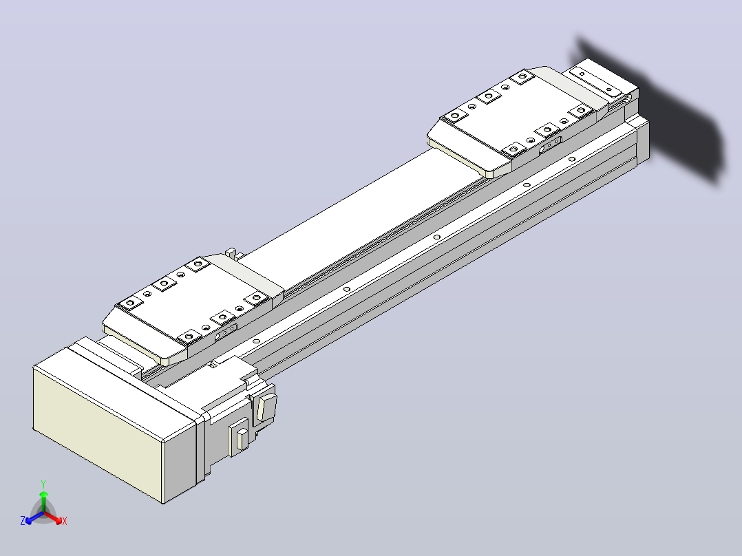 滚珠丝杠线性轴TPA-GCRS-80-1610C-L75-ML-M20-N3主视图