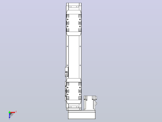滚珠丝杠线性轴TPA-GCRS-80-1610C-L75-ML-M20-N3俯视缩略图