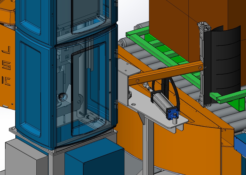 在线式缠绕机流水线3D数模图纸 Solidworks设计