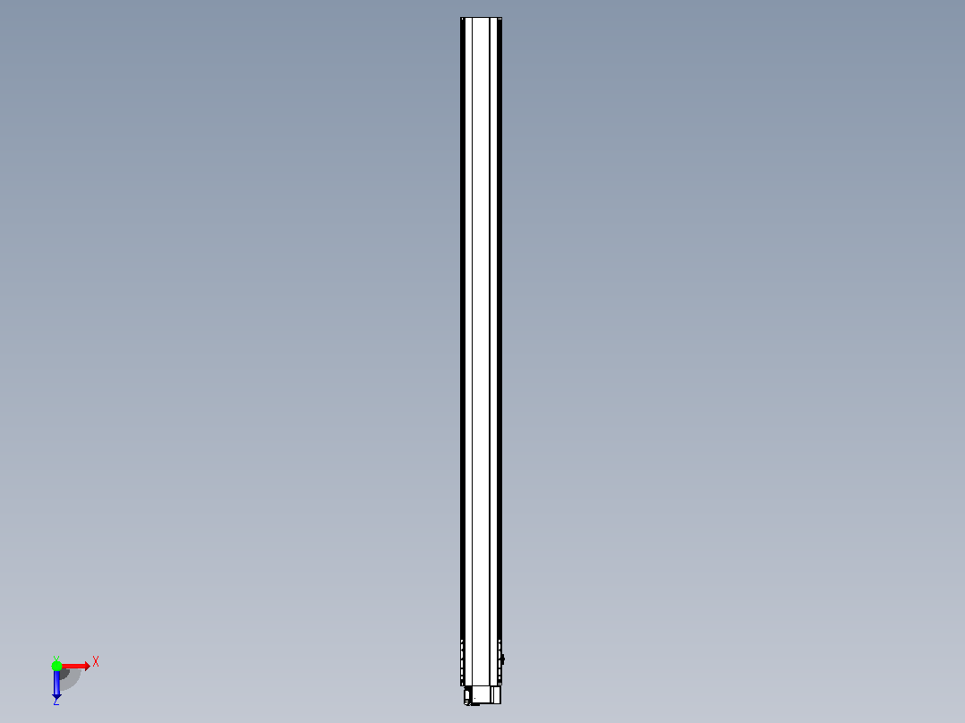 皮带直线轴半封闭可选导轨TPA-HNB-202D-140-L2950-RP-C-P75-N3俯视图