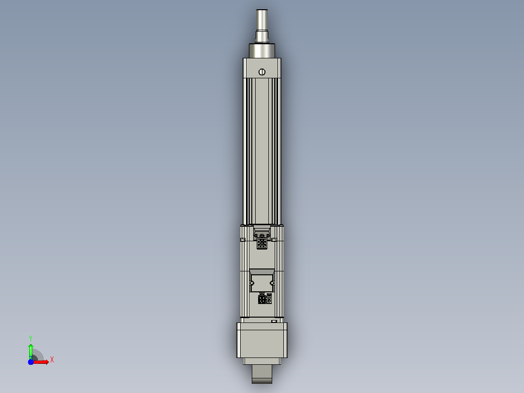 轻载电动缸TPA-ESR40-1210C-L200-MR-CA-W-P40-C3前视图
