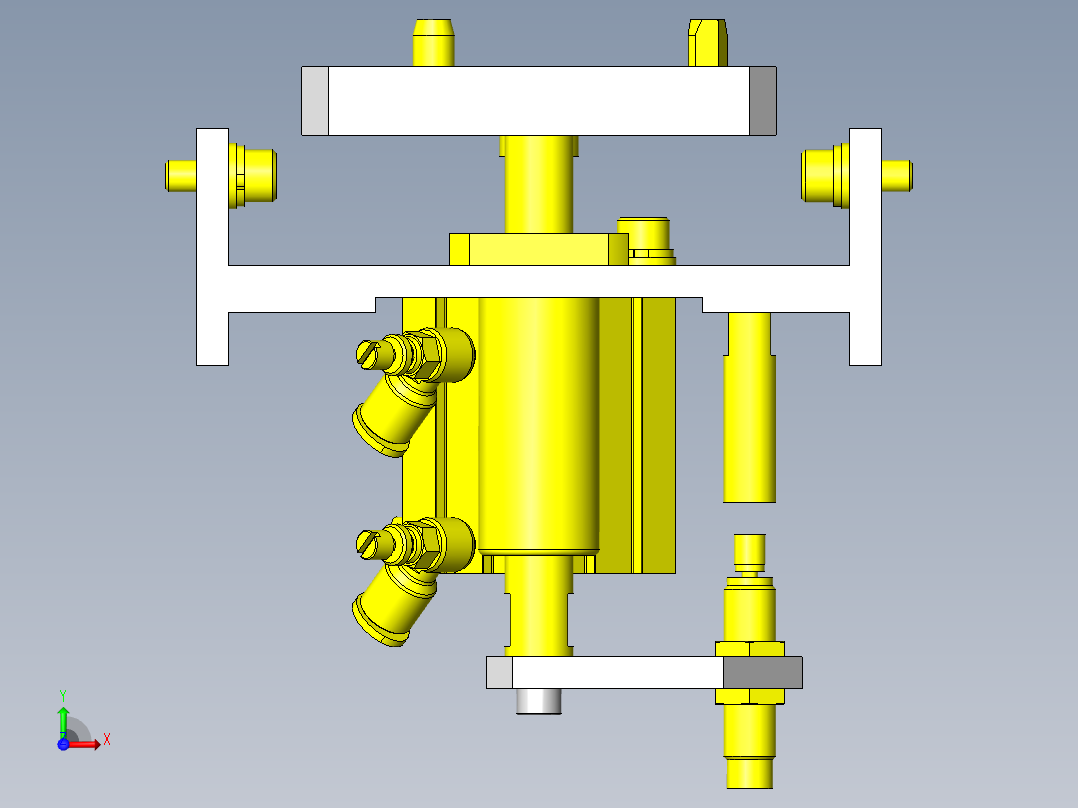 托盘制动器&定位前视图
