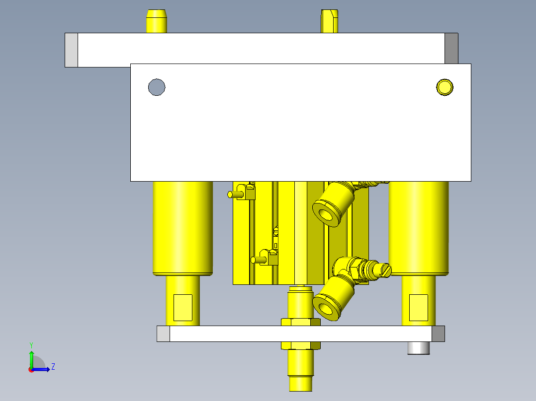 托盘制动器&定位左视图