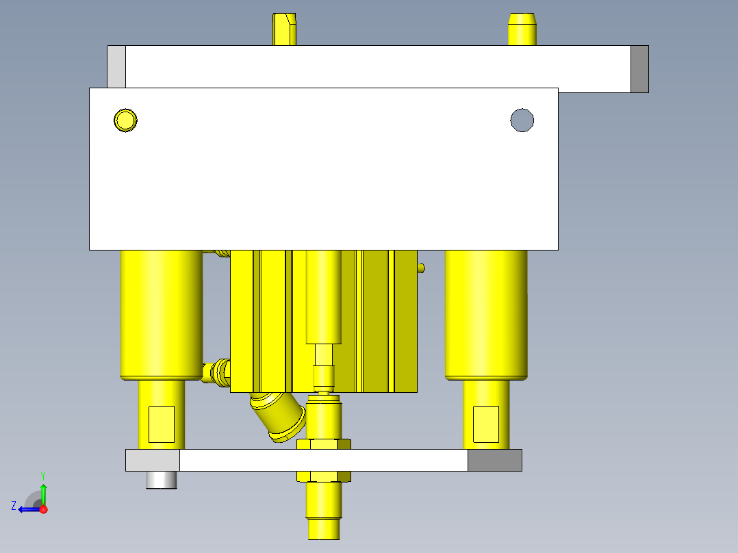 托盘制动器&定位右视图