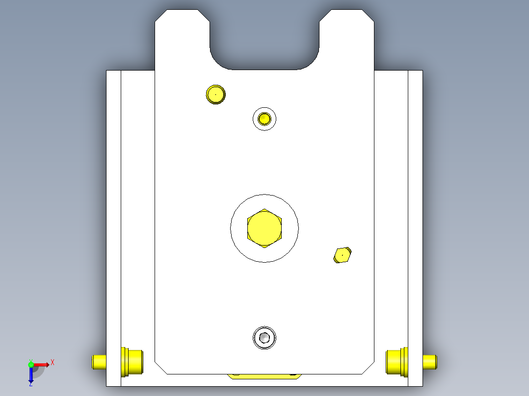 托盘制动器&定位俯视图