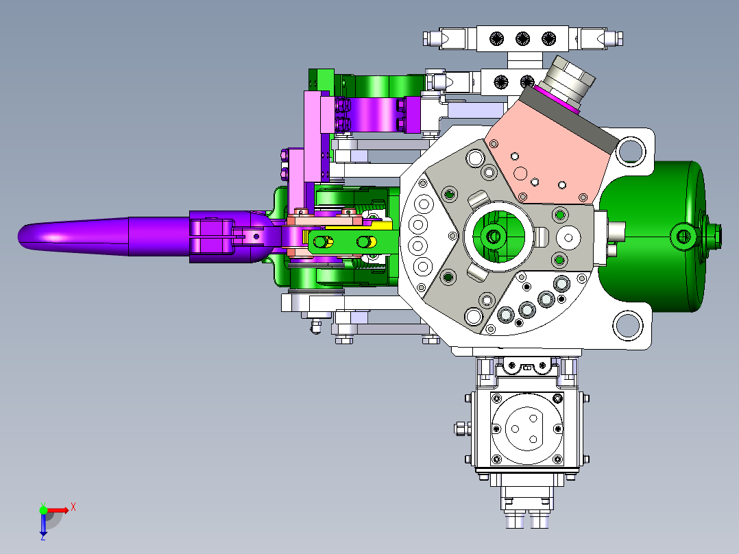 电焊机焊枪俯视图
