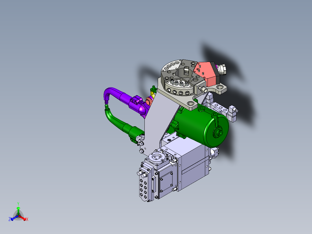 电焊机焊枪正等轴测图