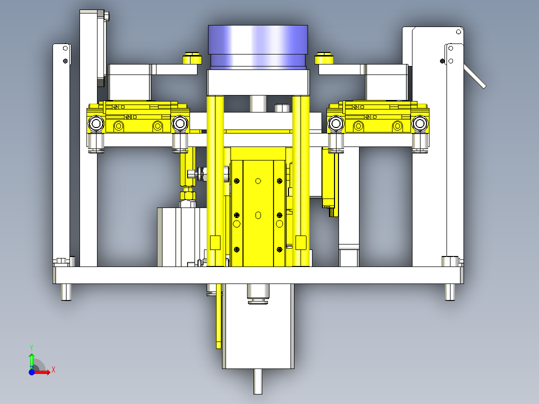 翻转定位组件前视图