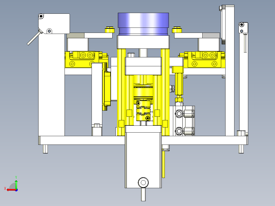 翻转定位组件后视图