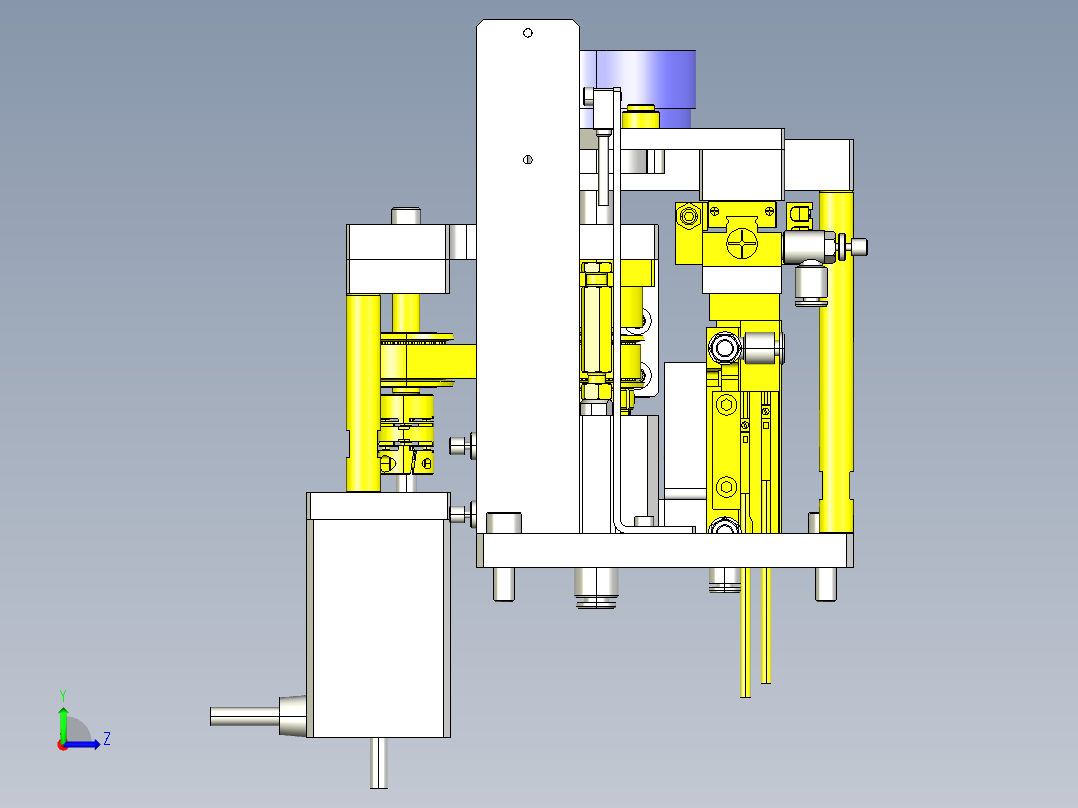 翻转定位组件左视图