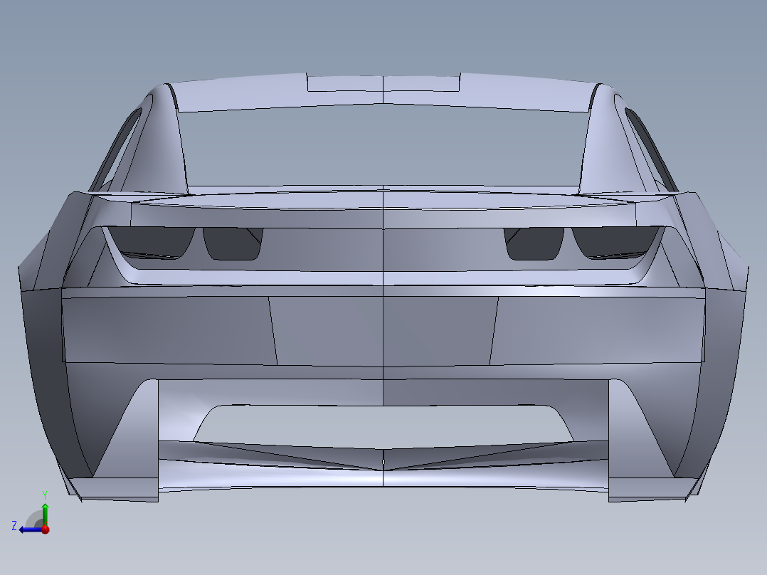 solidworks 雪佛兰Camaro右视图