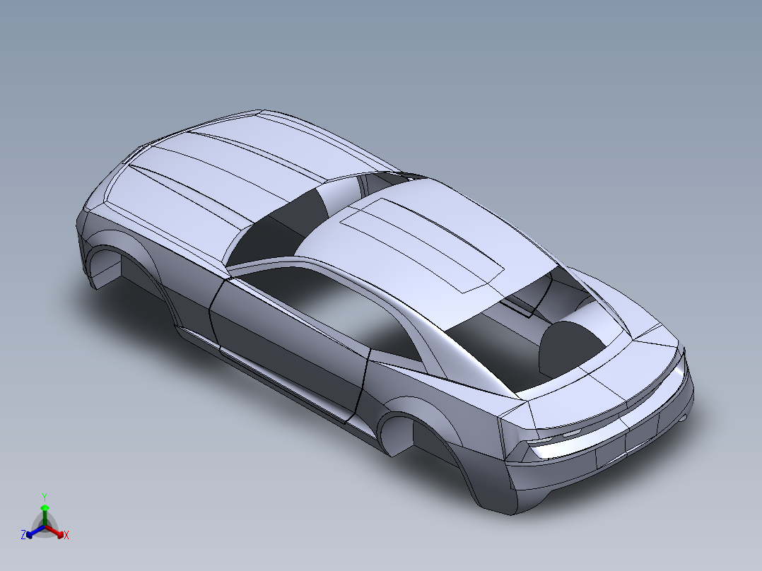 solidworks 雪佛兰Camaro正等轴测图