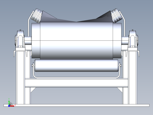 煤炭专用输送带3D数模图纸 STEP格式前视缩略图
