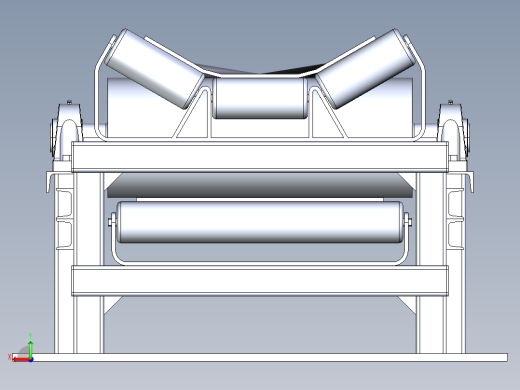 煤炭专用输送带3D数模图纸 STEP格式后视缩略图