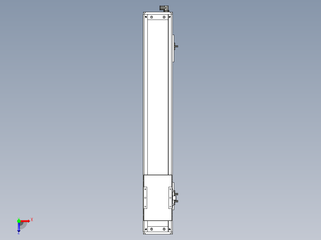 Toyo东佑达直线模组-ECH10-550-BM-100W+煞車俯视图