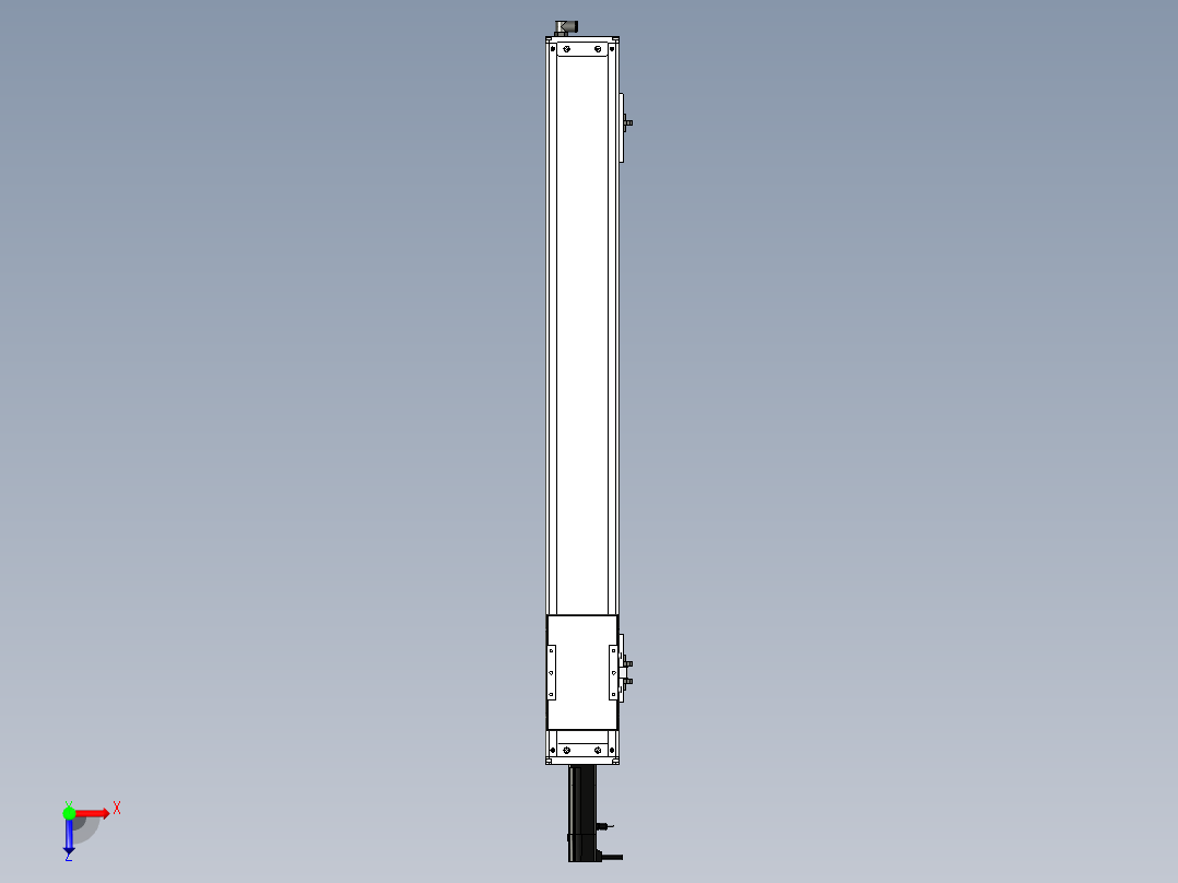 Toyo东佑达直线模组-ECH12-800-BC-100W+煞車俯视图