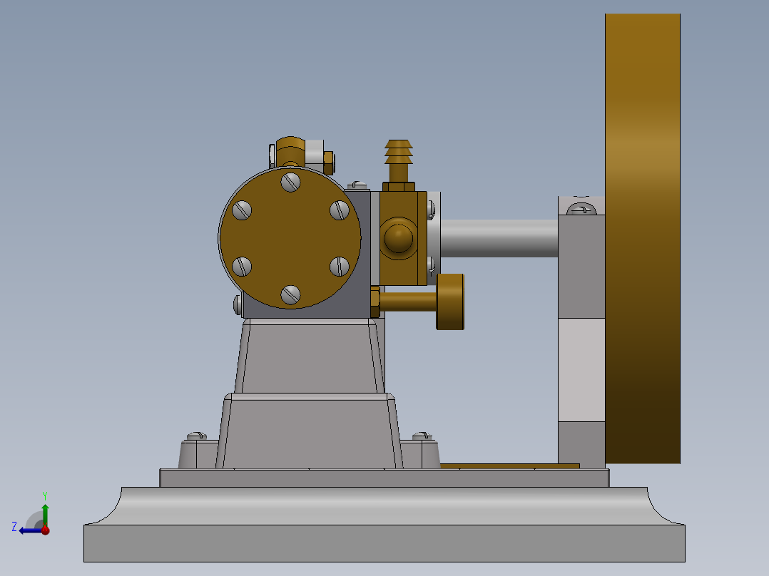 175 果汁压榨机右视图