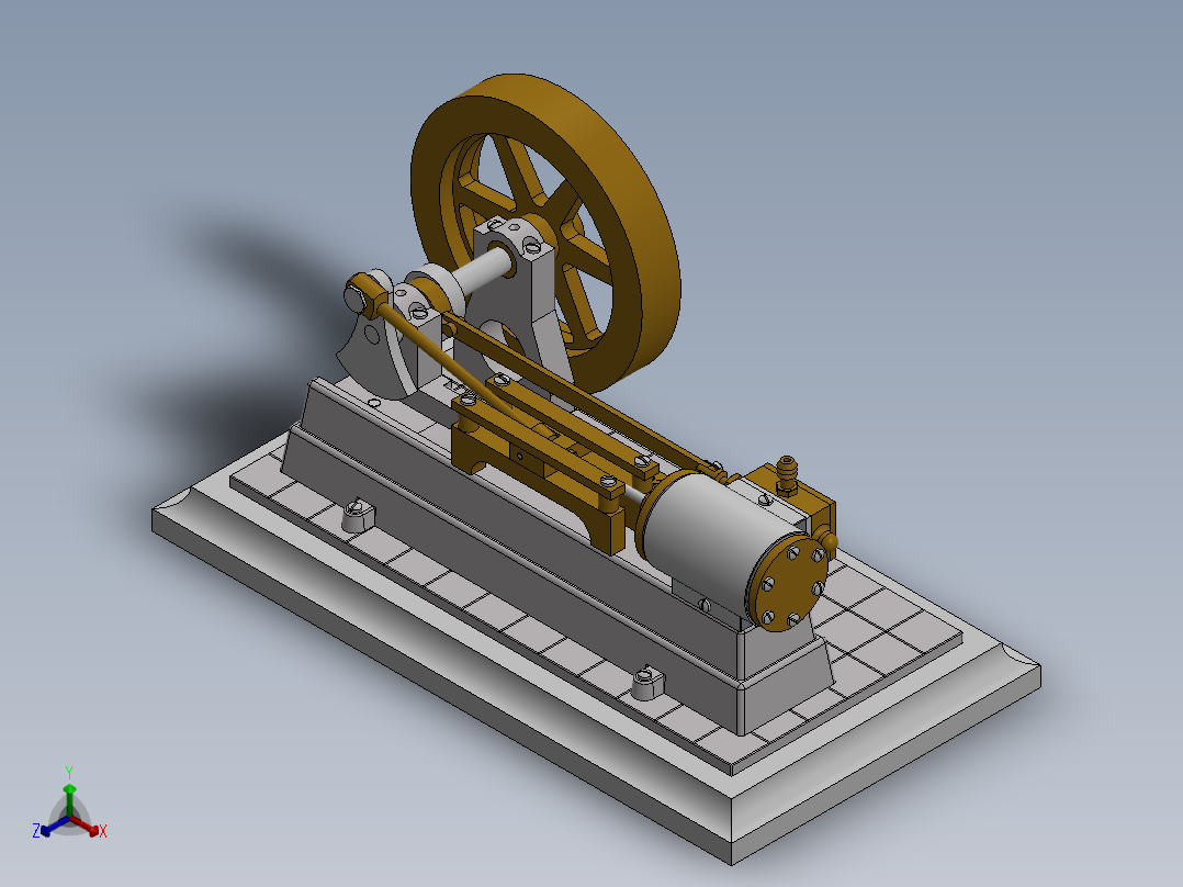 175 果汁压榨机正等轴测图