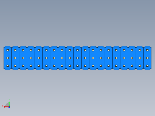 彩色公头100mil（2.54mm）系列-DS1021_blue_3x19p_100mil_Type43_rev1.0后视缩略图