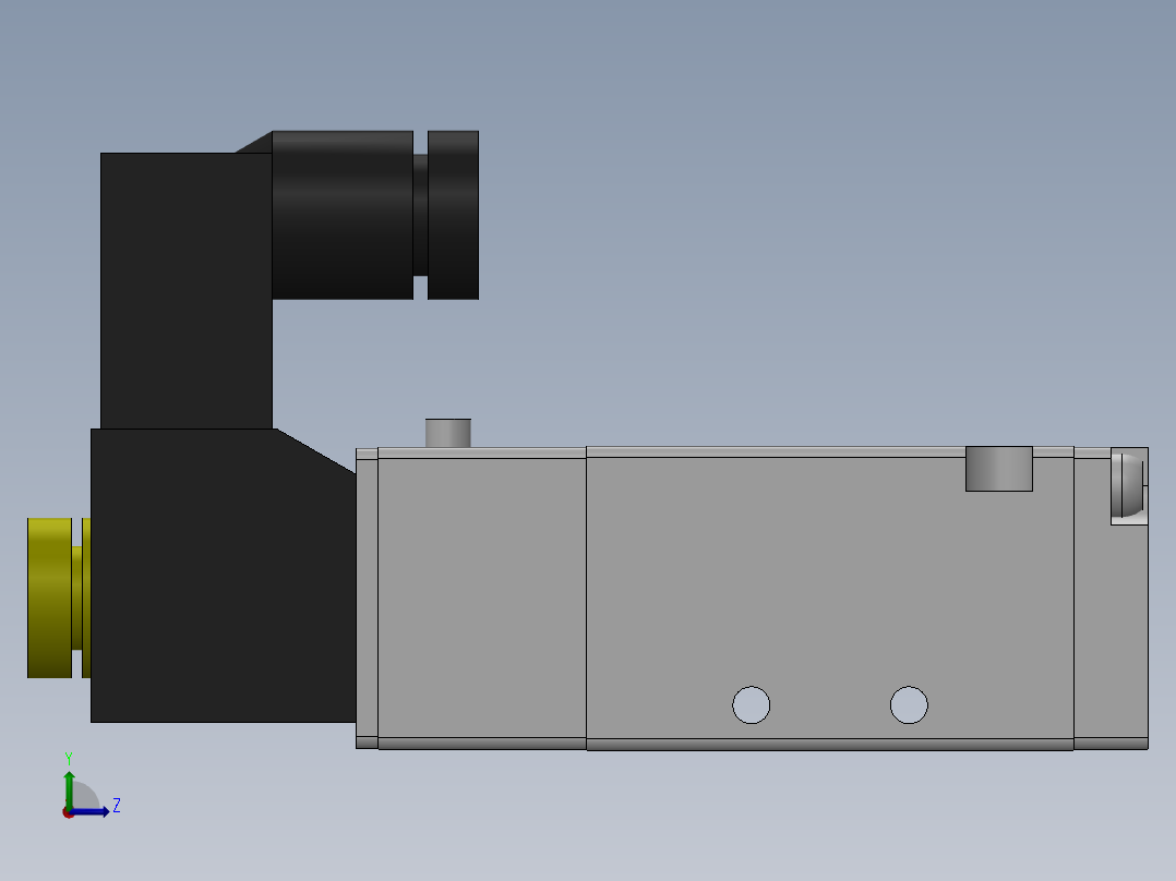 2联装阀模块左视图