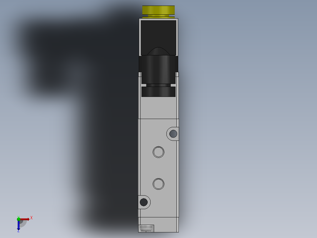 2联装阀模块俯视图