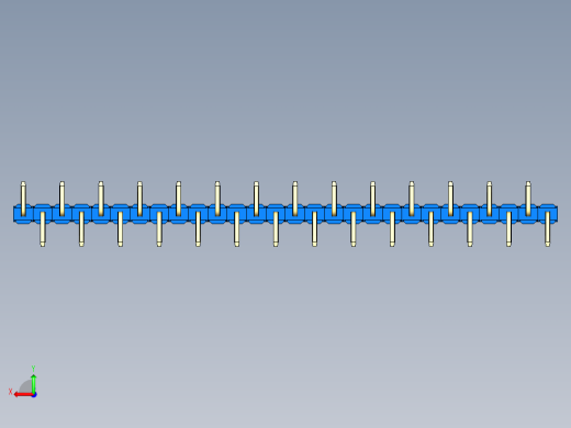 彩色公排针 100mil 2.54mm 系列-DS1022_blue_28p_100mil_Type_SMT_R2_rev1.0后视缩略图