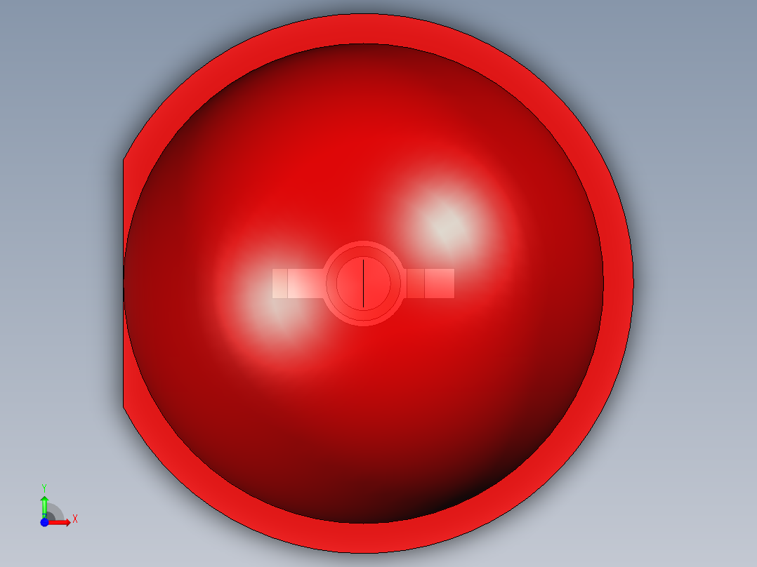 LED_Round_Red180_D8.0mm前视图