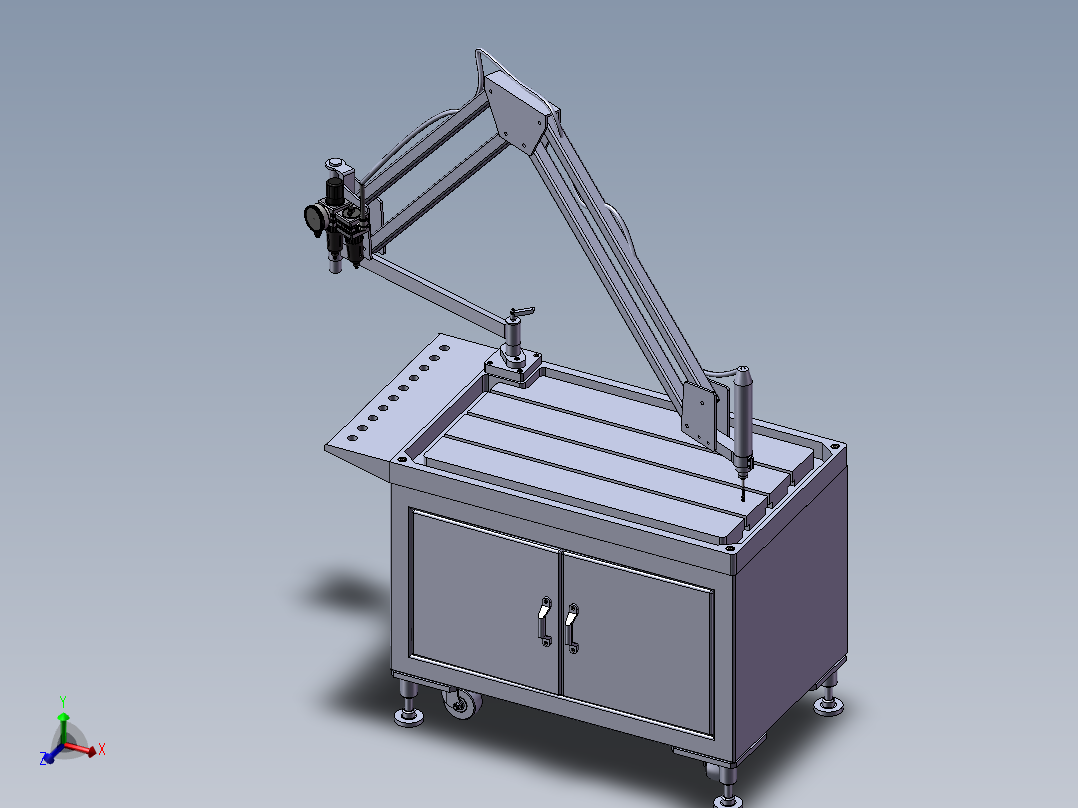 179数控空气攻丝机床主视图